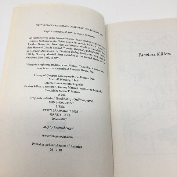 Faceless Killers by Henning Mankell Softbound Paperback Book - Picture 4 of 12